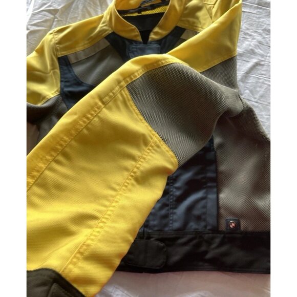BMW Air Flow 2 Women's Size 8R Motorcycle Jacket Padding Armor Yellow RARE - Picture 15 of 16